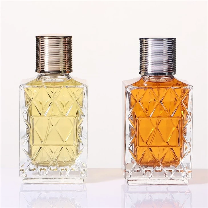 luxury glass perfume bottle